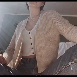 Cream cardigan